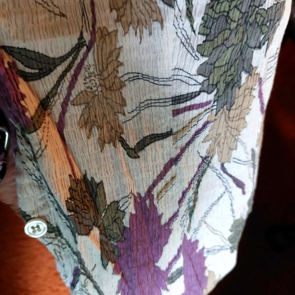 Cotton Ginny Plus Cotton Floral Shirt, Size Medium - Picture 2 of 6